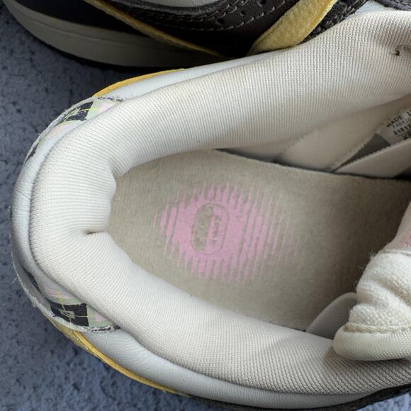 Vintage Nike SB Dunk Low Shoes Mens 9.5 Brown Yellow Argyle 313170-171 2006 Golf - Picture 8 of 16